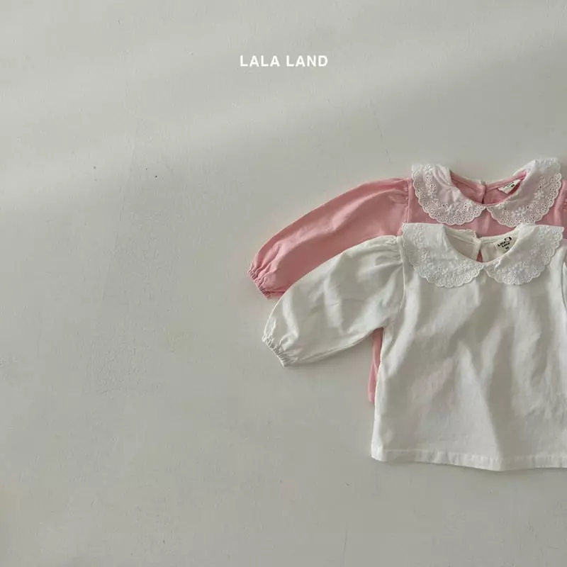 Lalaland - Korean Children Fashion - #fashionkids - Motice Collar Tee - 2