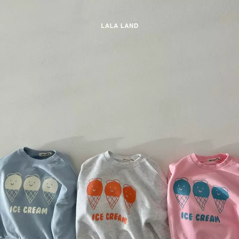 Lalaland - Korean Children Fashion - #kidsshorts - Ice Cream Top Bottom Set - 2