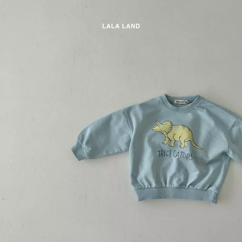 Lalaland - Korean Children Fashion - #kidsshorts - Spring Dino Sweatshirt - 8