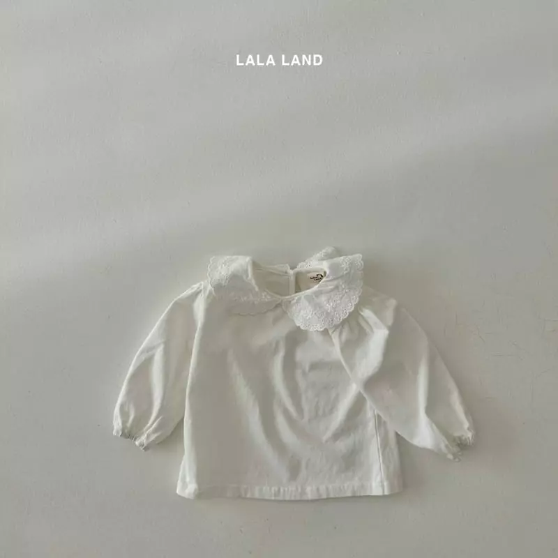 Lalaland - Korean Children Fashion - #kidzfashiontrend - Motice Collar Tee - 5