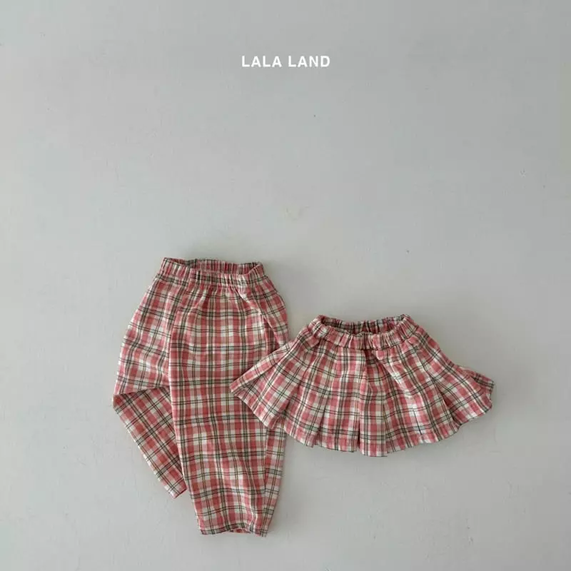 Lalaland - Korean Children Fashion - #prettylittlegirls - Double Check Pants - 5