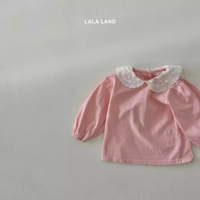Lalaland - Korean Children Fashion - #prettylittlegirls - Motice Collar Tee - 10