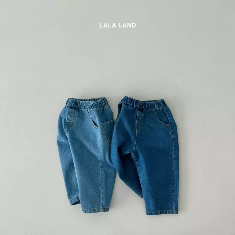 Lalaland - Korean Children Fashion - #stylishchildhood - Circle Baggy Jeans - 6