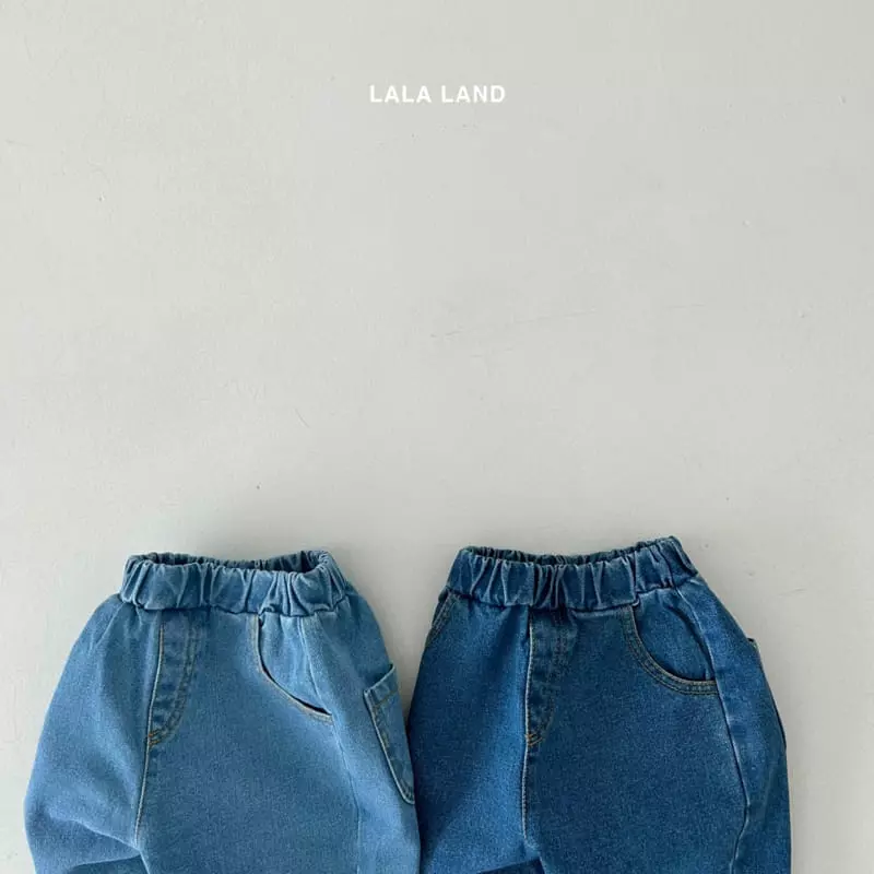 Lalaland - Korean Children Fashion - #prettylittlegirls - Circle Baggy Jeans - 4