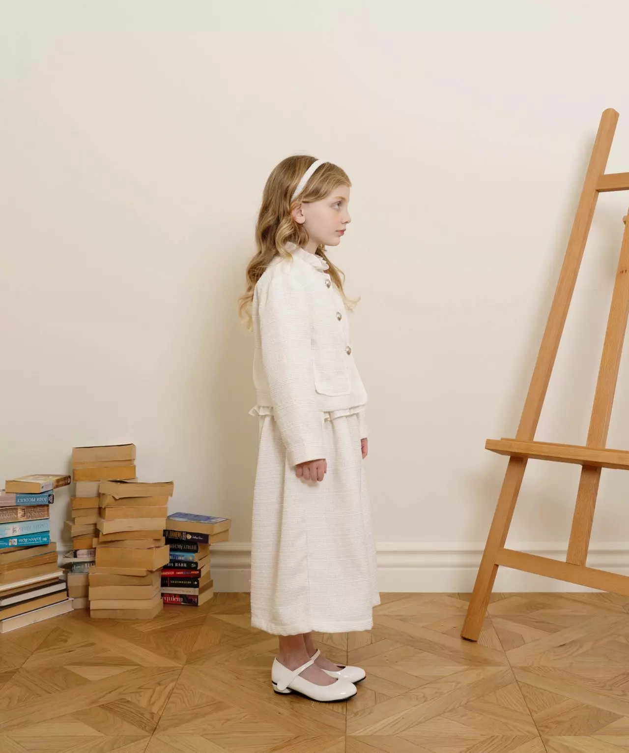 Le Bev - Korean Children Fashion - #Kfashion4kids - White Beeds Hairband