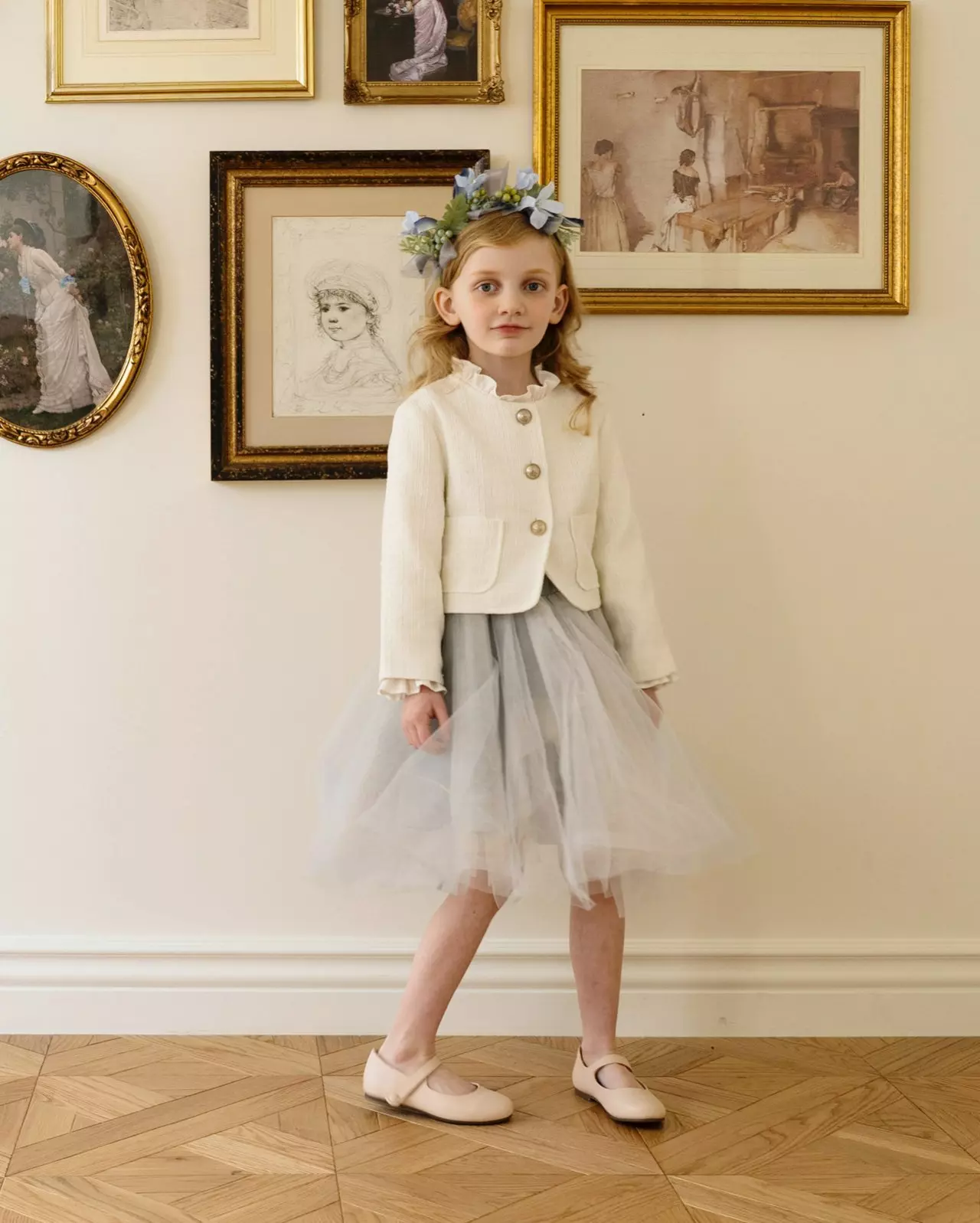 Le Bev - Korean Children Fashion - #childrensboutique - Gold Twid Jacket - 4