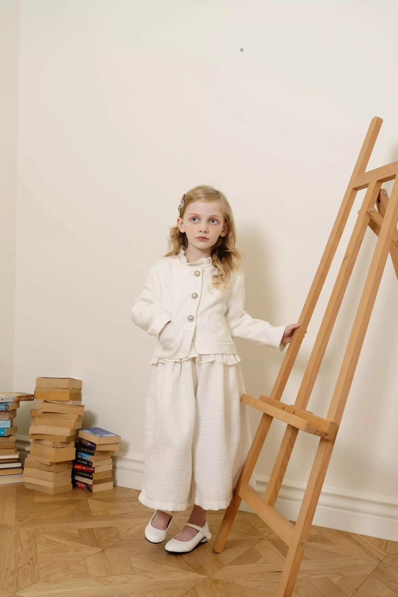 Le Bev - Korean Children Fashion - #discoveringself - Gold Twid Pants