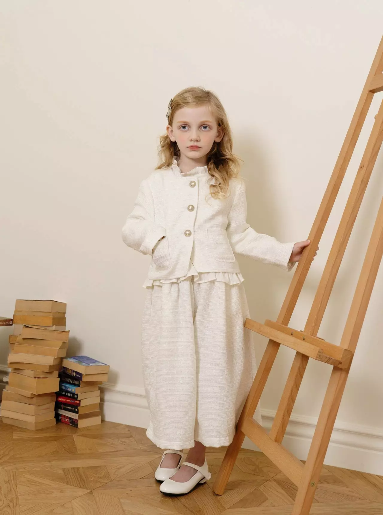 Le Bev - Korean Children Fashion - #fashionkids - Gold Twid Pants - 2
