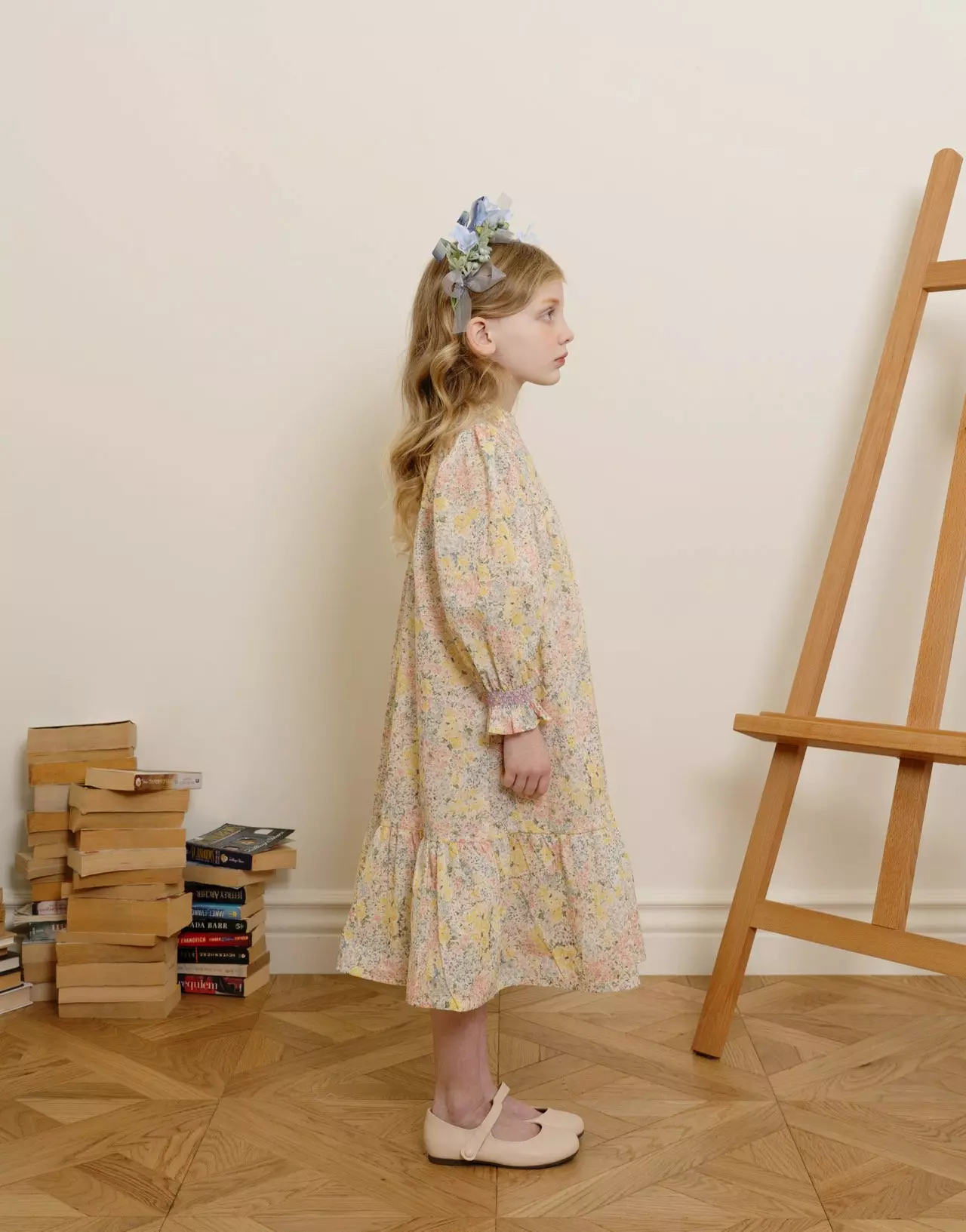 Le Bev - Korean Children Fashion - #kidsstore - Blue Garden Hairband - 4