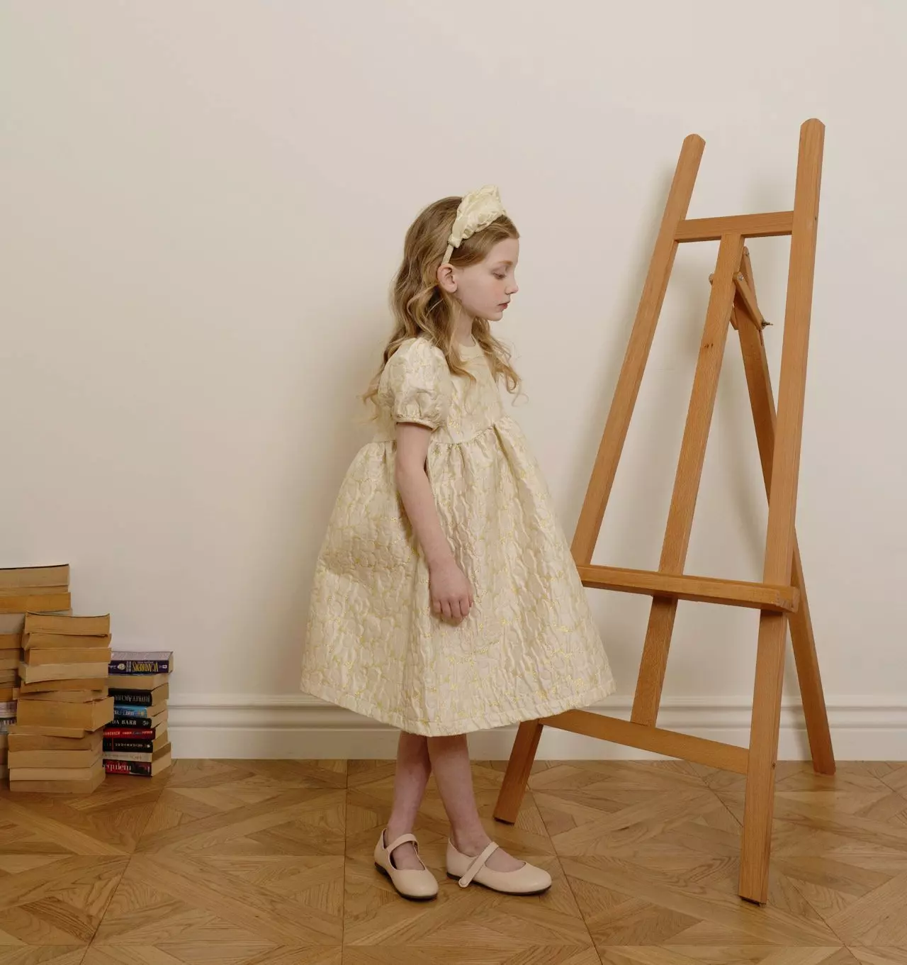Le Bev - Korean Children Fashion - #magicofchildhood - Entic Gold Flower Hairband