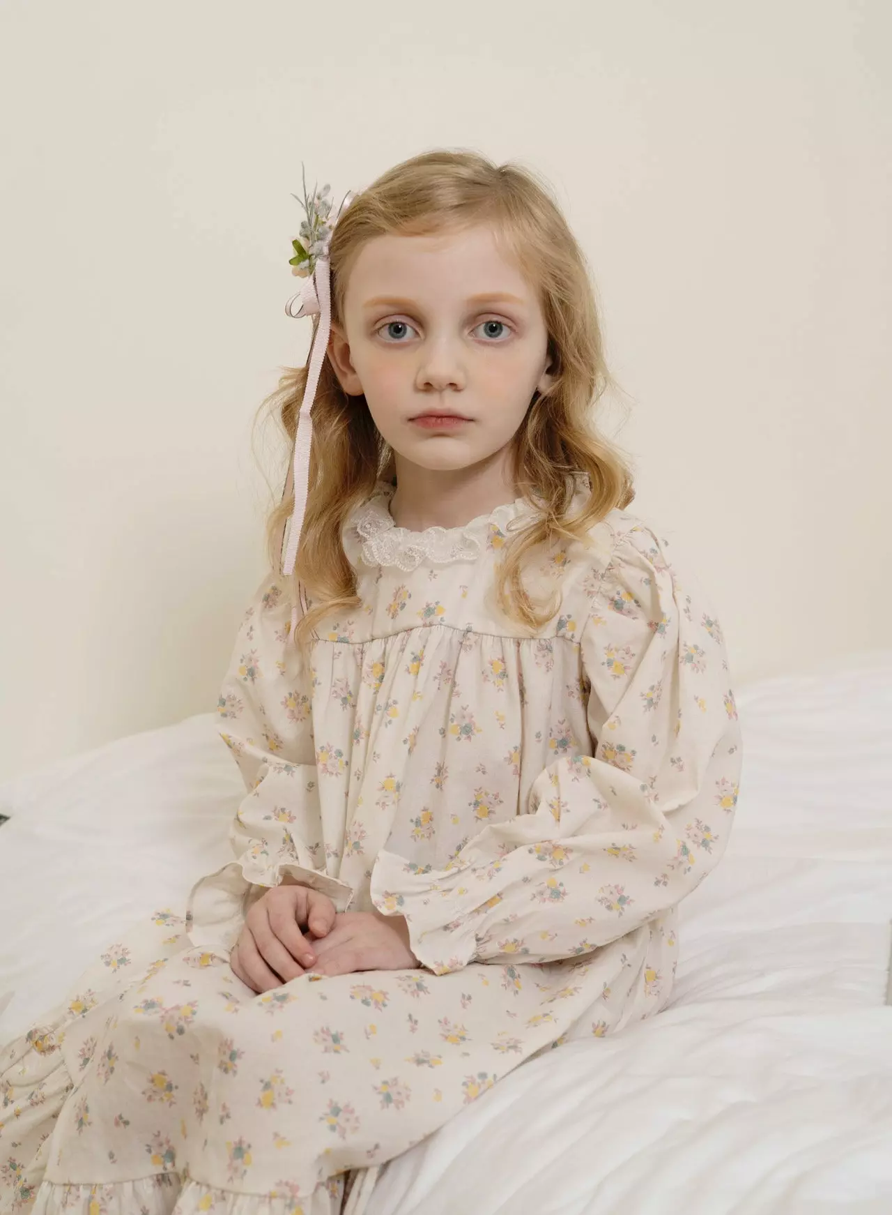 Le Bev - Korean Children Fashion - #prettylittlegirls - Lace Flower One-piece - 3