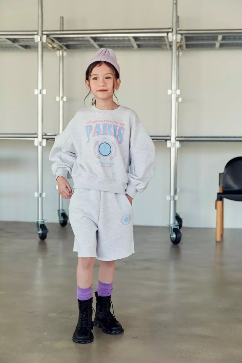 Lilas - Korean Children Fashion - #childrensboutique - Long Slit Sweatshirt Set - 7
