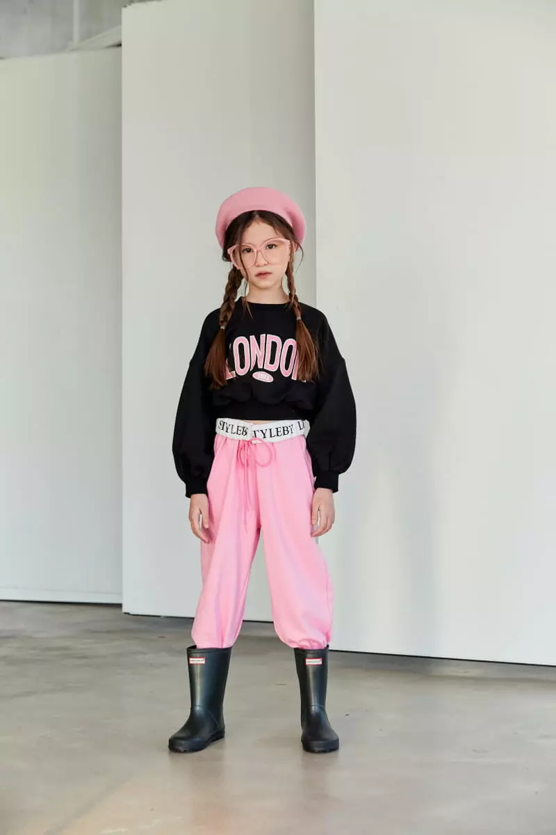 Lilas - Korean Children Fashion - #discoveringself - London Crop Sweatshirt - 11