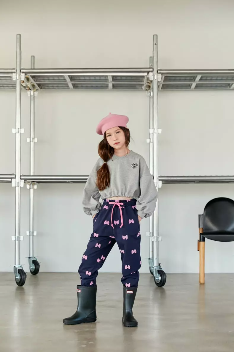 Lilas - Korean Children Fashion - #discoveringself - Heart V Crop Tee - 3