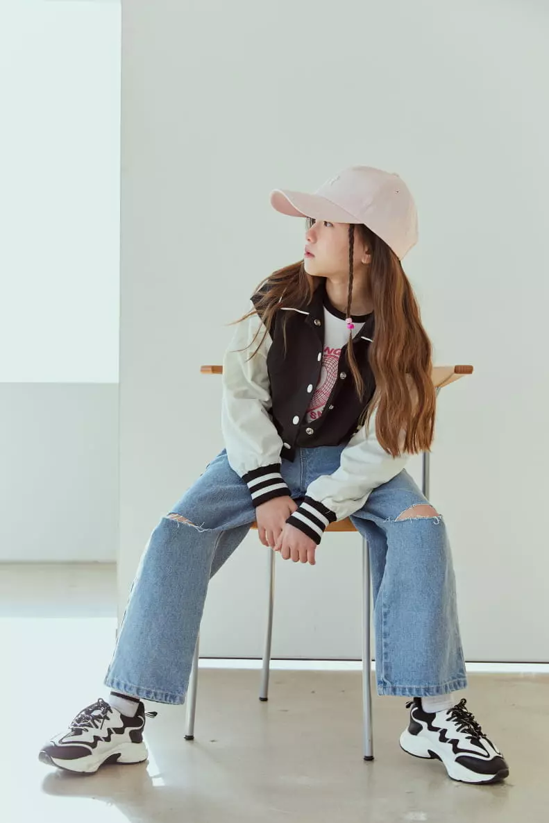 Lilas - Korean Children Fashion - #fashionkids - Won Yung Baseball Jumper - 3
