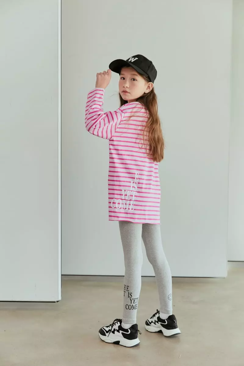 Lilas - Korean Children Fashion - #fashionkids - Initial Stripes Long Tee