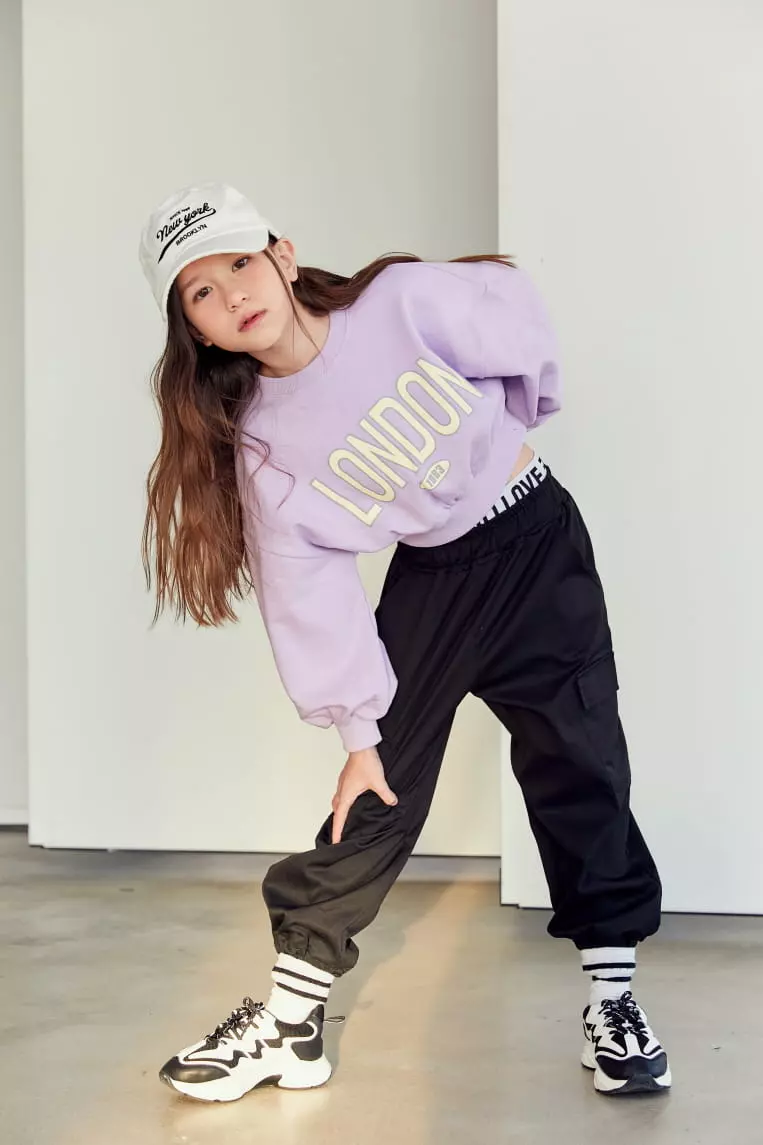 Lilas - Korean Children Fashion - #todddlerfashion - London Crop Sweatshirt - 5