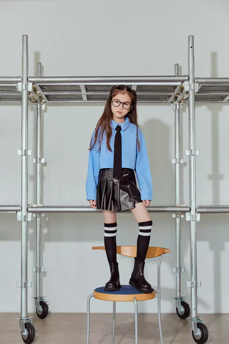 Lilas - Korean Children Fashion - #todddlerfashion - Bonny Crop Shirt