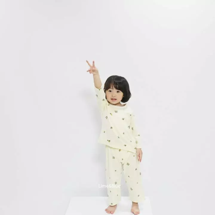 Lime & Blue - Korean Children Fashion - #prettylittlegirls - Organic Olive Easywear - 4