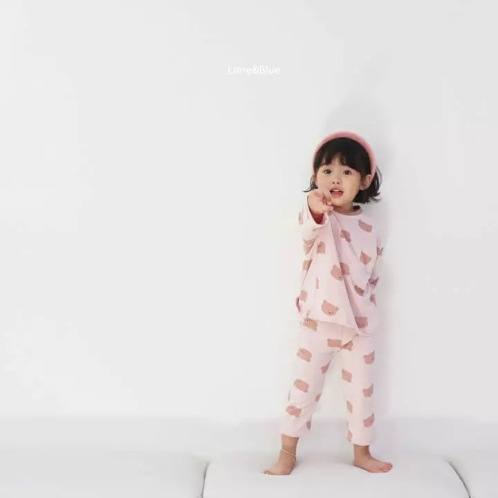 Lime & Blue - Korean Children Fashion - #childrensboutique - Bear Easywear