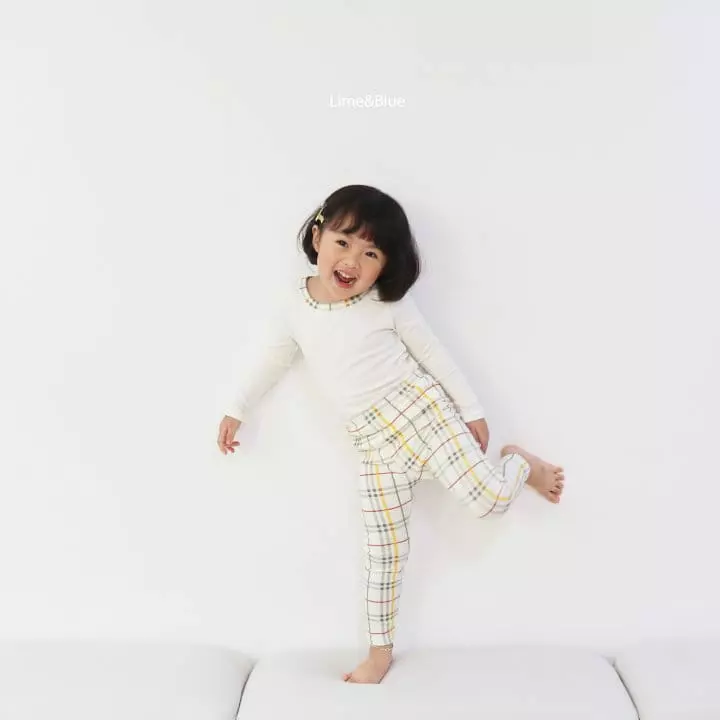 Lime & Blue - Korean Children Fashion - #childrensboutique - Basic Check Easywear