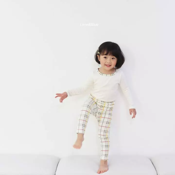 Lime & Blue - Korean Children Fashion - #discoveringself - Basic Check Easywear - 3