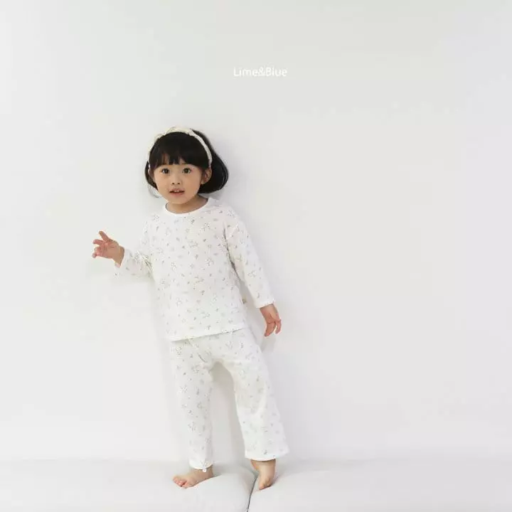 Lime & Blue - Korean Children Fashion - #fashionkids - Floral Easywear Mom Dad - 8
