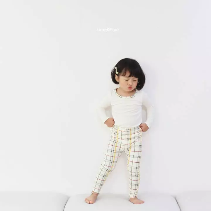Lime & Blue - Korean Children Fashion - #kidsstore - Basic Check Easywear - 6