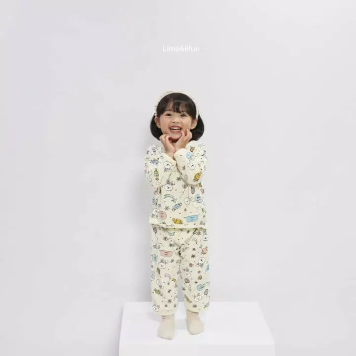 Lime & Blue - Korean Children Fashion - #kidzfashiontrend - Candy Rabbit Easywear - 2