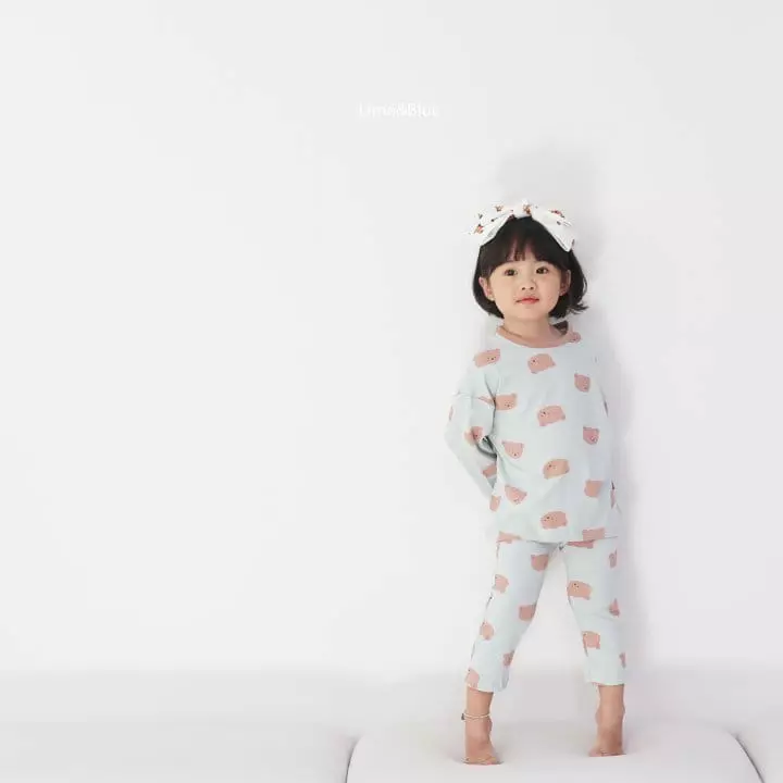 Lime & Blue - Korean Children Fashion - #minifashionista - Bear Easywear - 11