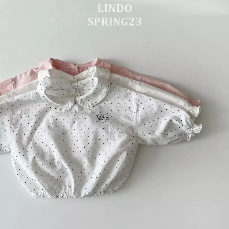 Lindo - Korean Children Fashion - #Kfashion4kids - Heart Collar Blouse