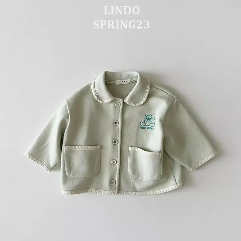 Lindo - Korean Children Fashion - #kidsstore - Heart Bear Jacket - 2