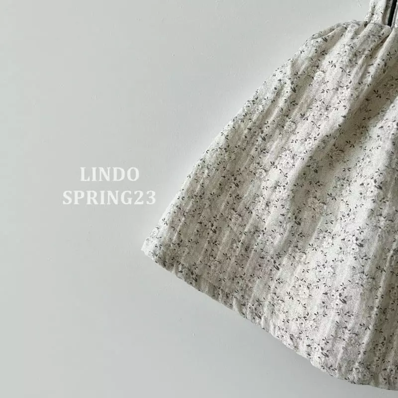 Lindo - Korean Children Fashion - #magicofchildhood - Line Flower Dungarees One-piece - 2