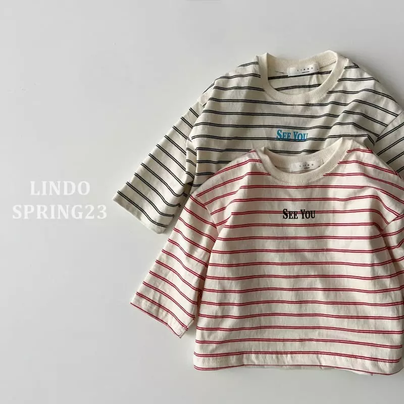 Lindo - Korean Children Fashion - #prettylittlegirls - C  U Stripes Tee - 3