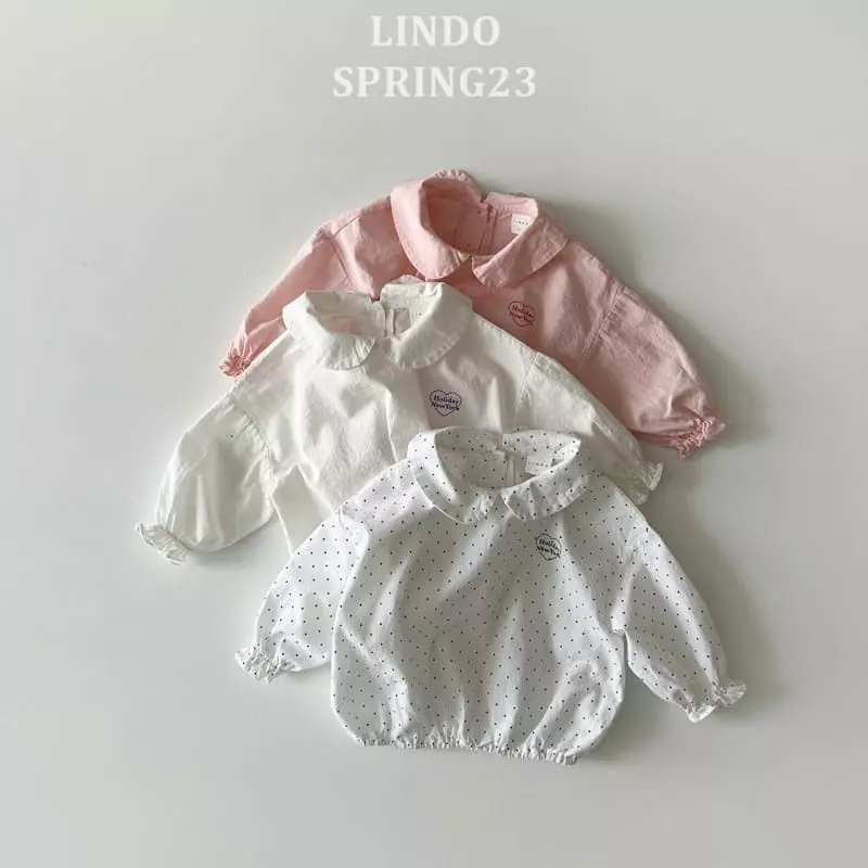 Lindo - Korean Children Fashion - #prettylittlegirls - Heart Collar Blouse - 5