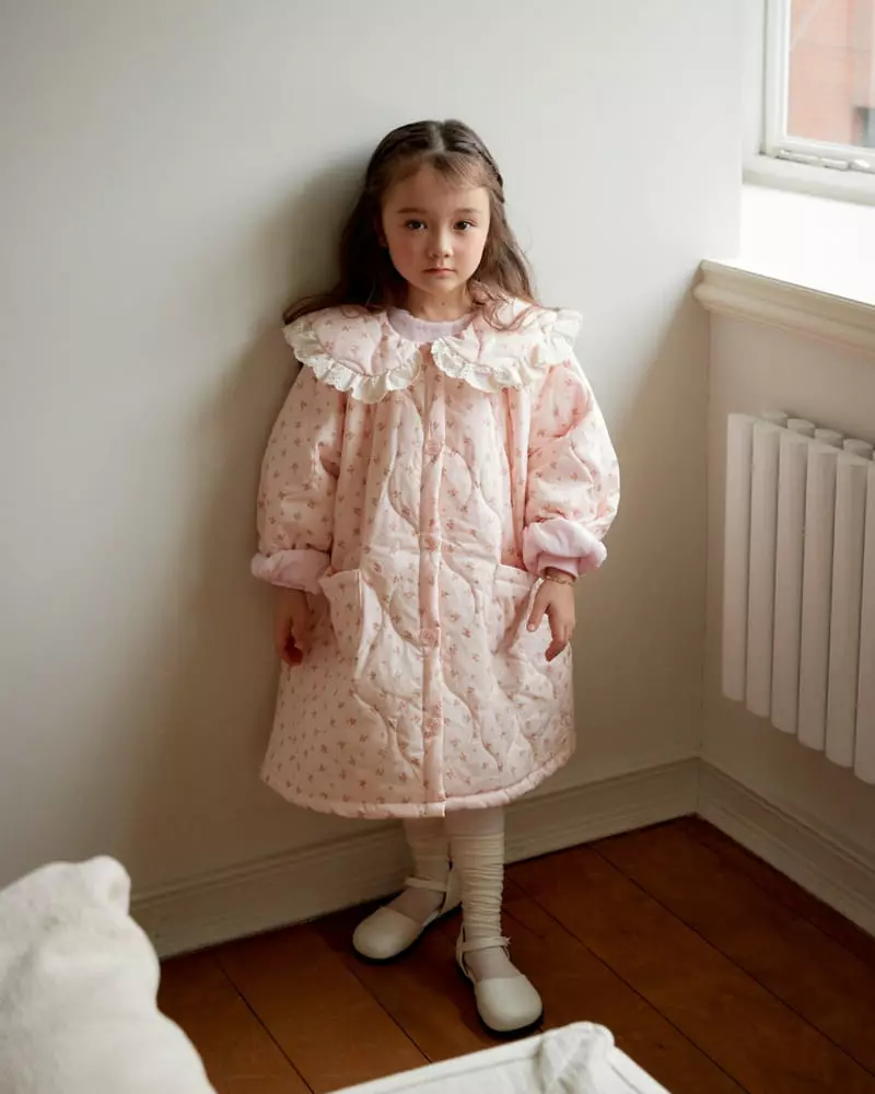 Loveplain - Korean Children Fashion - #Kfashion4kids - Daisy Quilting Coat