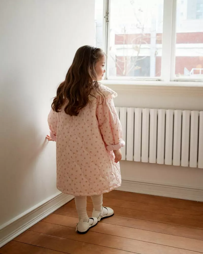 Loveplain - Korean Children Fashion - #magicofchildhood - Daisy Quilting Coat - 3