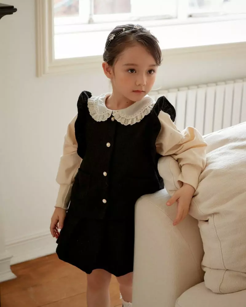Loveplain - Korean Children Fashion - #minifashionista - Ciene Top Bottom Set - 7