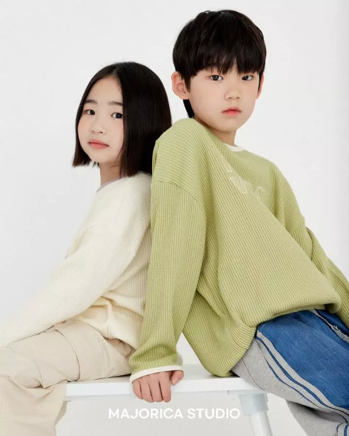 Majorica - Korean Children Fashion - #designkidswear - Waffle Sweatshirt - 5
