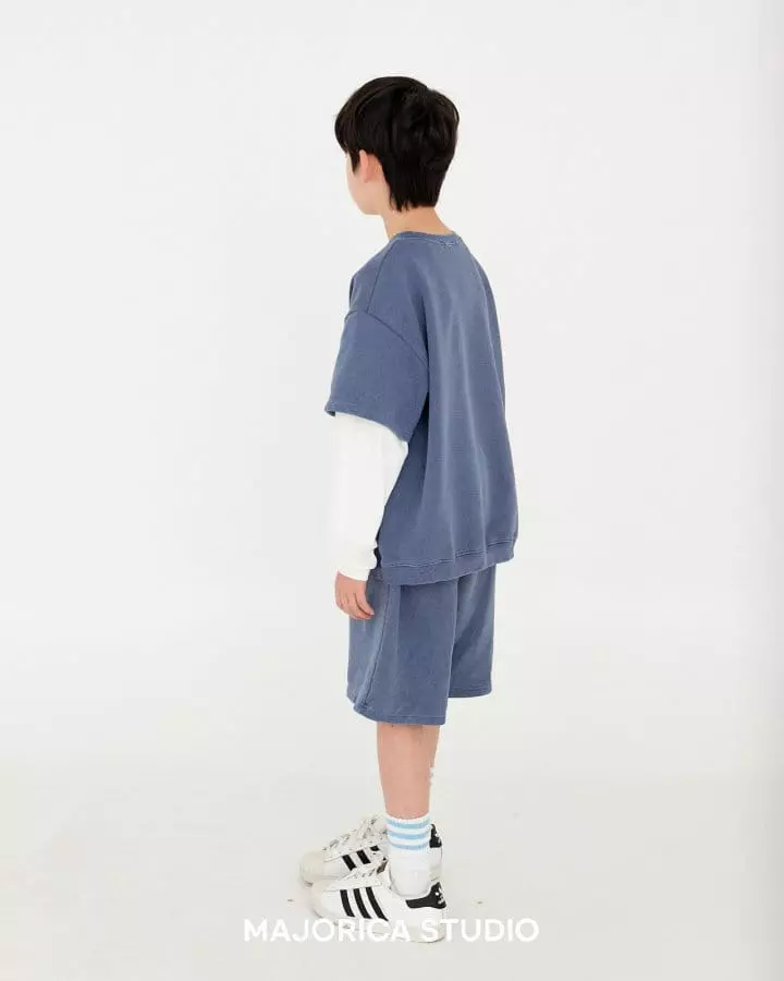 Majorica - Korean Children Fashion - #designkidswear - Vintage Pigment Top Bottom Set - 12