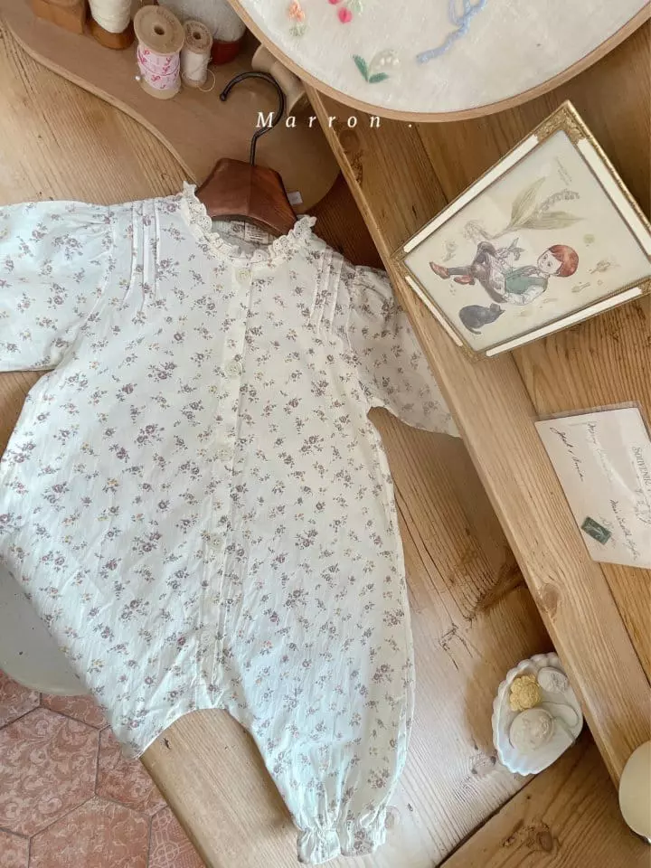 Marron Kid - Korean Baby Fashion - #babyoutfit - Swan Bodysuit - 11
