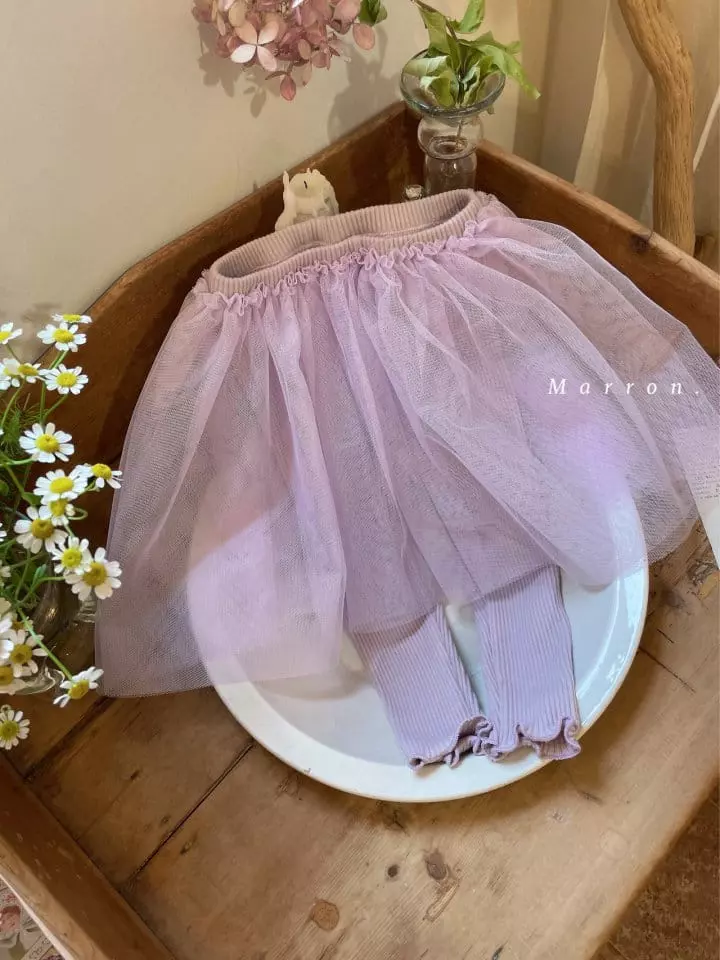 Marron Kid - Korean Children Fashion - #Kfashion4kids - Tutu Leggings - 5