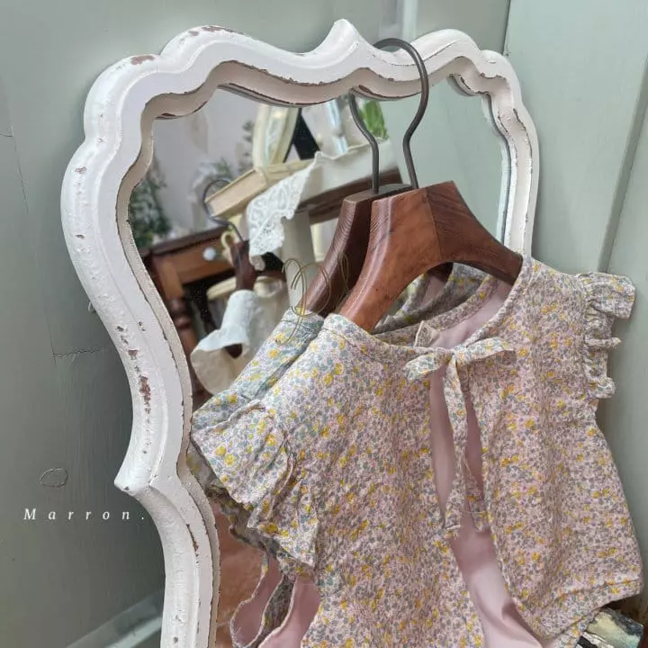 Marron Kid - Korean Children Fashion - #kidzfashiontrend - Frill Ribbon Vest - 4
