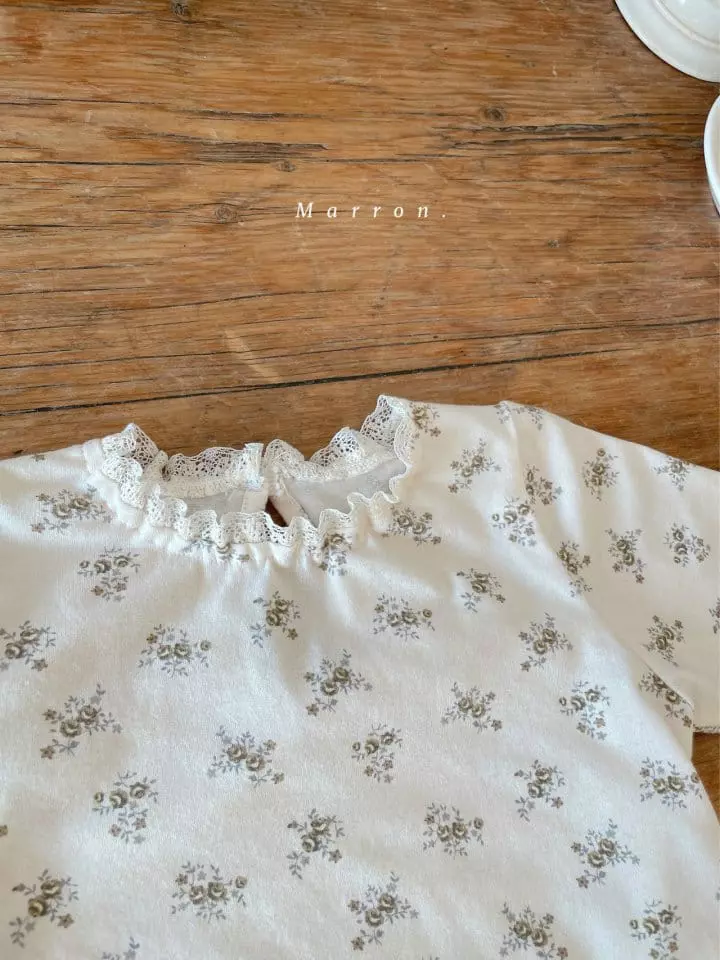 Marron Kid - Korean Children Fashion - #Kfashion4kids - Lulu Lace Tee - 2