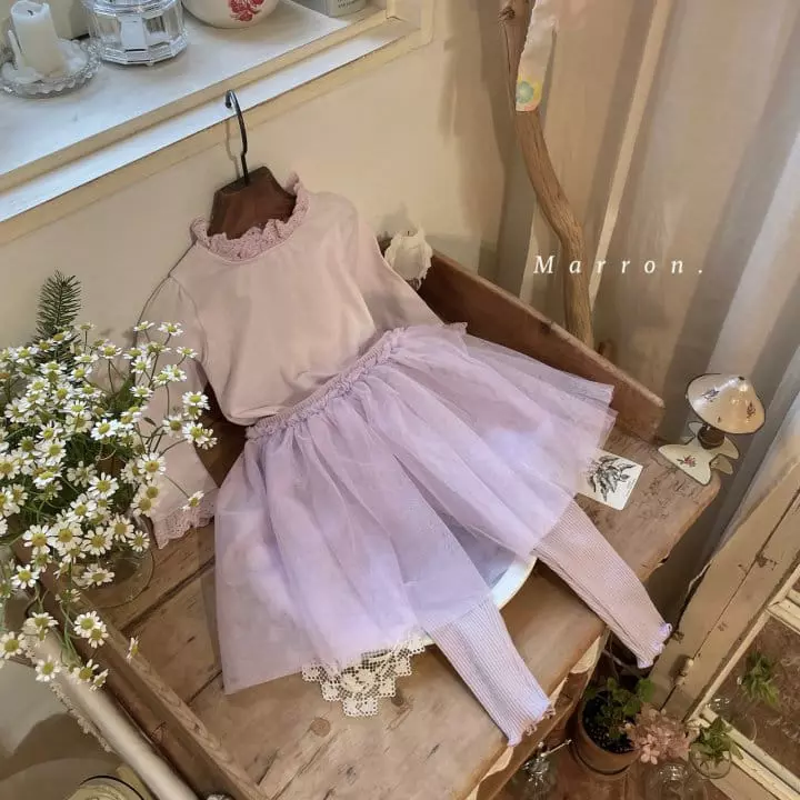 Marron Kid - Korean Children Fashion - #fashionkids - Tutu Leggings