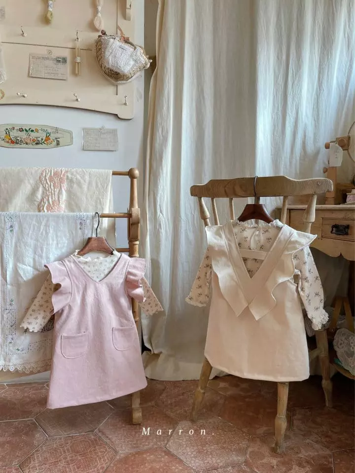 Marron Kid - Korean Children Fashion - #kidsstore - Butterfly One-piece