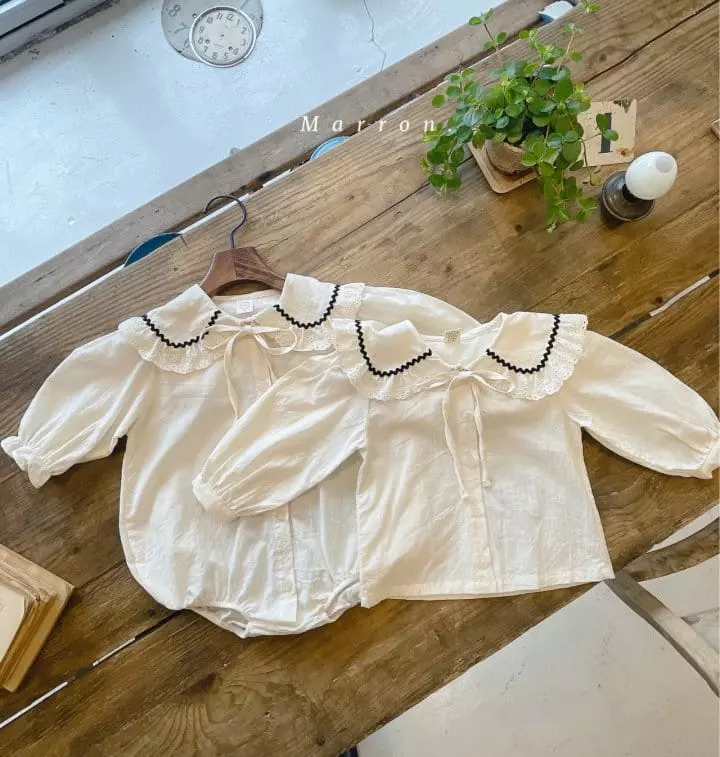 Marron Kid - Korean Children Fashion - #littlefashionista - Wends Blouse