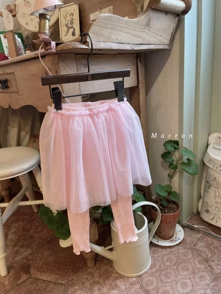 Marron Kid - Korean Children Fashion - #magicofchildhood - Tutu Leggings - 7