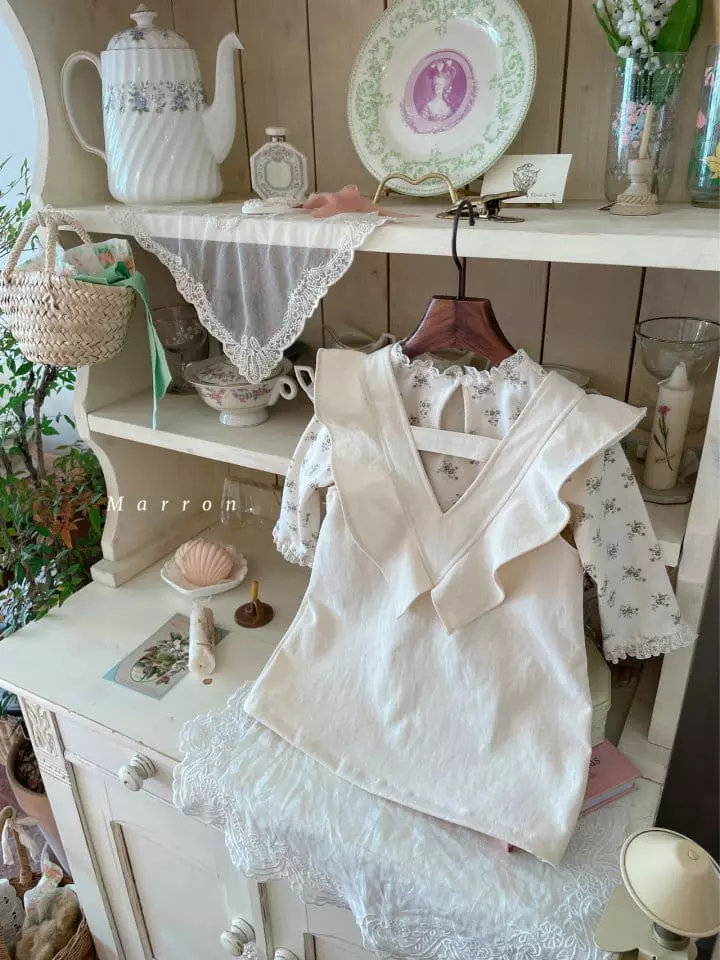 Marron Kid - Korean Children Fashion - #minifashionista - Lulu Lace Tee - 5