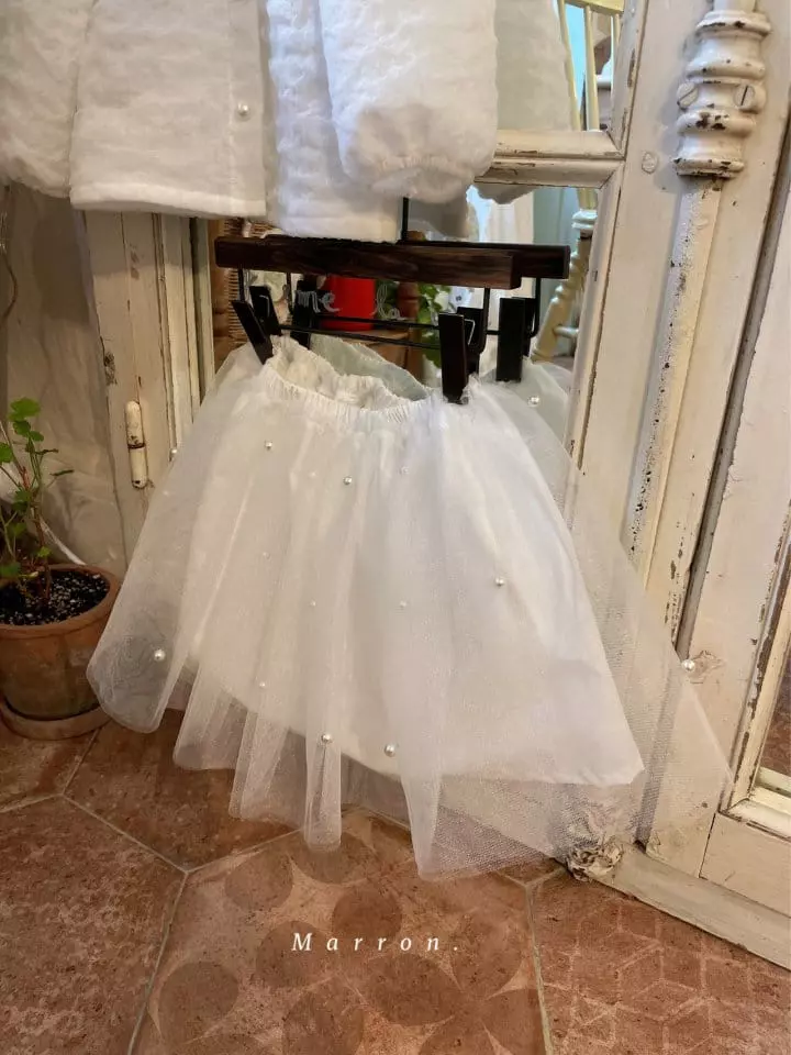 Marron Kid - Korean Children Fashion - #prettylittlegirls - Pearl Skirt - 12